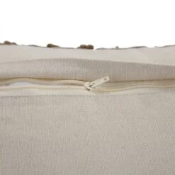 Boho Collection Andes Cross Stitch Cushion – Neutral Beige & Biscuit Vintage Tassel Pillow -Daals Store HW CUSH ANDES45 detail4