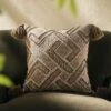 Boho Collection Andes Cross Stitch Cushion – Neutral Beige & Biscuit Vintage Tassel Pillow -Daals Store HW CUSH ANDES45 main