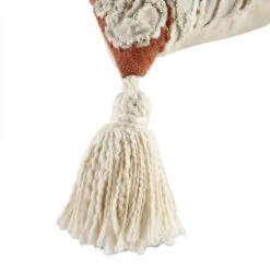 Aubrey Collection Terracotta Orange Suzani Motif Appliqué Cushion - Handmade Cotton Slub Lumbar Pillow 16 Aubrey Collection Terracotta Orange Suzani Motif Appliqué Cushion - Handmade Cotton Slub Lumbar Pillow -Daals Store HW CUSH AUBREYAPPLIQUE35 detail4