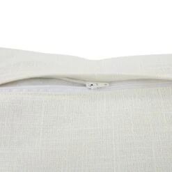 Indigo Collection White and Soft Blue French Knot - Artisan Handmade Square Cotton Cushion -Daals Store HW CUSH AVA WH45 detail4