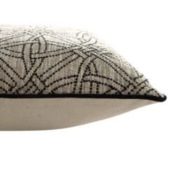 Baja Monochrome Illusion Embroidered Cushion -Daals Store HW CUSH BAJA ILLUSION45 detail1