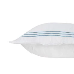 Belvedere Royal Blue Cord Embroidered Cotton Cushion -Daals Store HW CUSH BELVEDERE BLUE detail2