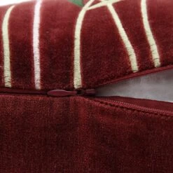 Botanica Collection Mulberry Velvet Hand Embroidered Floral Cushion - Pink Roses & Lilac Iris 13 Botanica Collection Mulberry Velvet Hand Embroidered Floral Cushion - Pink Roses & Lilac Iris -Daals Store HW CUSH BOTANICABERRY45 detail4