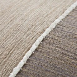 Bronte Collection Two-Tone Beige Chainstitch Cushion - Textured Chenille Square Decorative Pillow -Daals Store HW CUSH BRONTECHAIN45 detail3