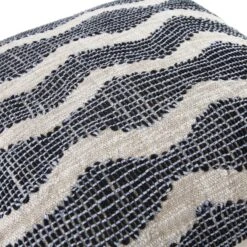 Indigo Collection Capri Navy Cord β Handmade Embroidered Cotton Tassel Cushion 12 Indigo Collection Capri Navy Cord β Handmade Embroidered Cotton Tassel Cushion -Daals Store HW CUSH CAPRI45 detail3