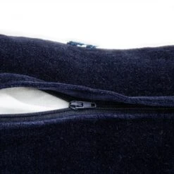 Damask Sapphire Wool Embroidered Cushion 16 Damask Sapphire Wool Embroidered Cushion -Daals Store HW CUSH DAMASK SAPPHIRE detail4