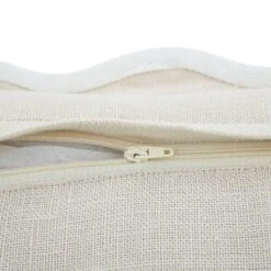 Evie Powder White Linen Cushion with Butterscotch Scalloped Trim - 35x50cm Rectangular 9 Evie Powder White Linen Cushion with Butterscotch Scalloped Trim - 35x50cm Rectangular -Daals Store HW CUSH EVIELINEN WHITE35 detail4