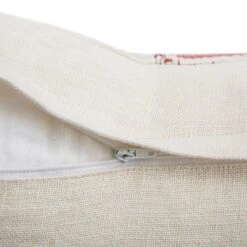 Hattie Pink Embroidered 100% Linen Cushion -Daals Store HW CUSH HATTIE PINK detail4