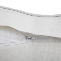 Mahika Ikat Dark Beige Linen Cushion – Handmade French Knot Embroidered Square Pillow -Daals Store HW CUSH IKAT MAHIKA BEIGE detail4