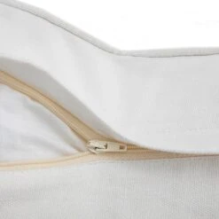 Mahika Ikat Pink and White French Knot Linen Cushion – 50x50 Handmade Decorative Pillow -Daals Store HW CUSH IKAT MAHIKA PINK detail4