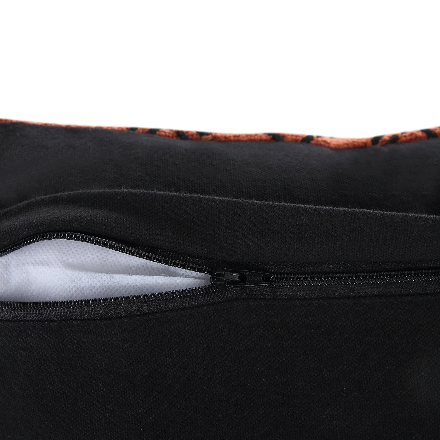 Javari Burnt Terracotta Cord Stitched β Textured Cotton Slub Square Cushion 5 Javari Burnt Terracotta Cord Stitched β Textured Cotton Slub Square Cushion - Image 5