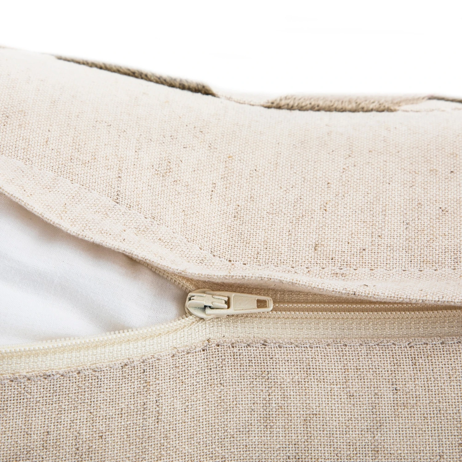 Knox Rust Olive & Beige Crewelwork Wool Embroidered Cushion 6 Knox Rust Olive & Beige Crewelwork Wool Embroidered Cushion - Image 6