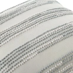 Indigo Collection Laguna French Knot White & Soft Blue Textured Cotton Cushion - 45x45cm Square Throw Pillow 13 Indigo Collection Laguna French Knot White & Soft Blue Textured Cotton Cushion - 45x45cm Square Throw Pillow -Daals Store HW CUSH LAGUNA45 detail2