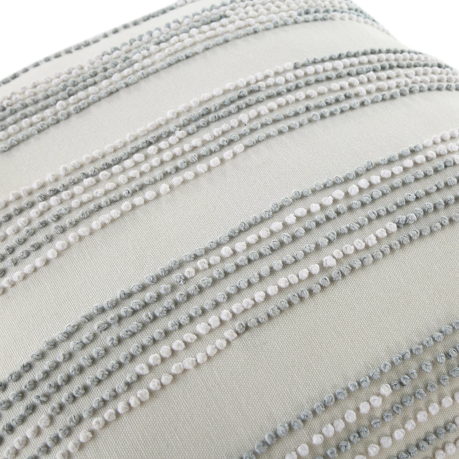 Indigo Collection Laguna French Knot White & Soft Blue Textured Cotton Cushion - 45x45cm Square Throw Pillow 6 Indigo Collection Laguna French Knot White & Soft Blue Textured Cotton Cushion - 45x45cm Square Throw Pillow - Image 6