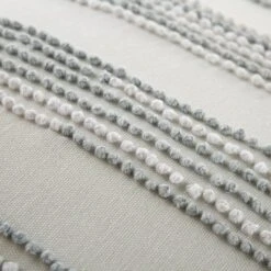 Indigo Collection Laguna French Knot White & Soft Blue Textured Cotton Cushion - 45x45cm Square Throw Pillow 14 Indigo Collection Laguna French Knot White & Soft Blue Textured Cotton Cushion - 45x45cm Square Throw Pillow -Daals Store HW CUSH LAGUNA45 detail3