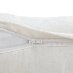 Luxe Collection Pearl White & Gold Hand Beaded Linear Stem Velvet Cushion -Daals Store HW CUSH LINEARSTEM45 detail4