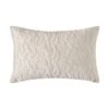 Maison Cream Floral Quilted Cotton Velvet Cushion