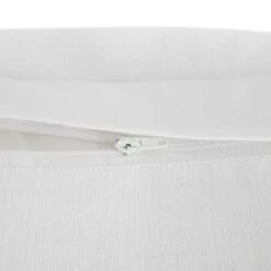 Milano White & Sea Spray Green Embroidered Knot Border Cotton Cushion (50x50cm) -Daals Store HW CUSH MILANO GREEN detail2