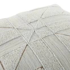 Luxe Collection Victoria Bouclé Patchwork Hand Beaded Cushion - Apricot Reverse 45x45 13 Luxe Collection Victoria Bouclé Patchwork Hand Beaded Cushion - Apricot Reverse 45x45 -Daals Store HW CUSH PATCHWORK45 detail2