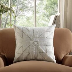 Luxe Collection Victoria Bouclé Patchwork Hand Beaded Cushion - Apricot Reverse 45x45 9 Luxe Collection Victoria Bouclé Patchwork Hand Beaded Cushion - Apricot Reverse 45x45 -Daals Store HW CUSH PATCHWORK45 scene1