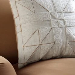 Luxe Collection Victoria Bouclé Patchwork Hand Beaded Cushion - Apricot Reverse 45x45 10 Luxe Collection Victoria Bouclé Patchwork Hand Beaded Cushion - Apricot Reverse 45x45 -Daals Store HW CUSH PATCHWORK45 scene2