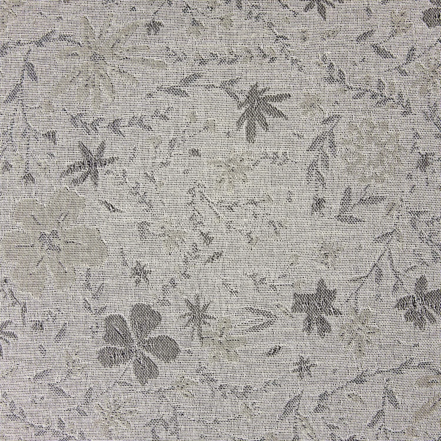 Penelope Muted Grey Ditsy Floral β Jacquard Textured Cotton 50x50 Decorative Cushion 4 Penelope Muted Grey Ditsy Floral β Jacquard Textured Cotton 50x50 Decorative Cushion - Image 4