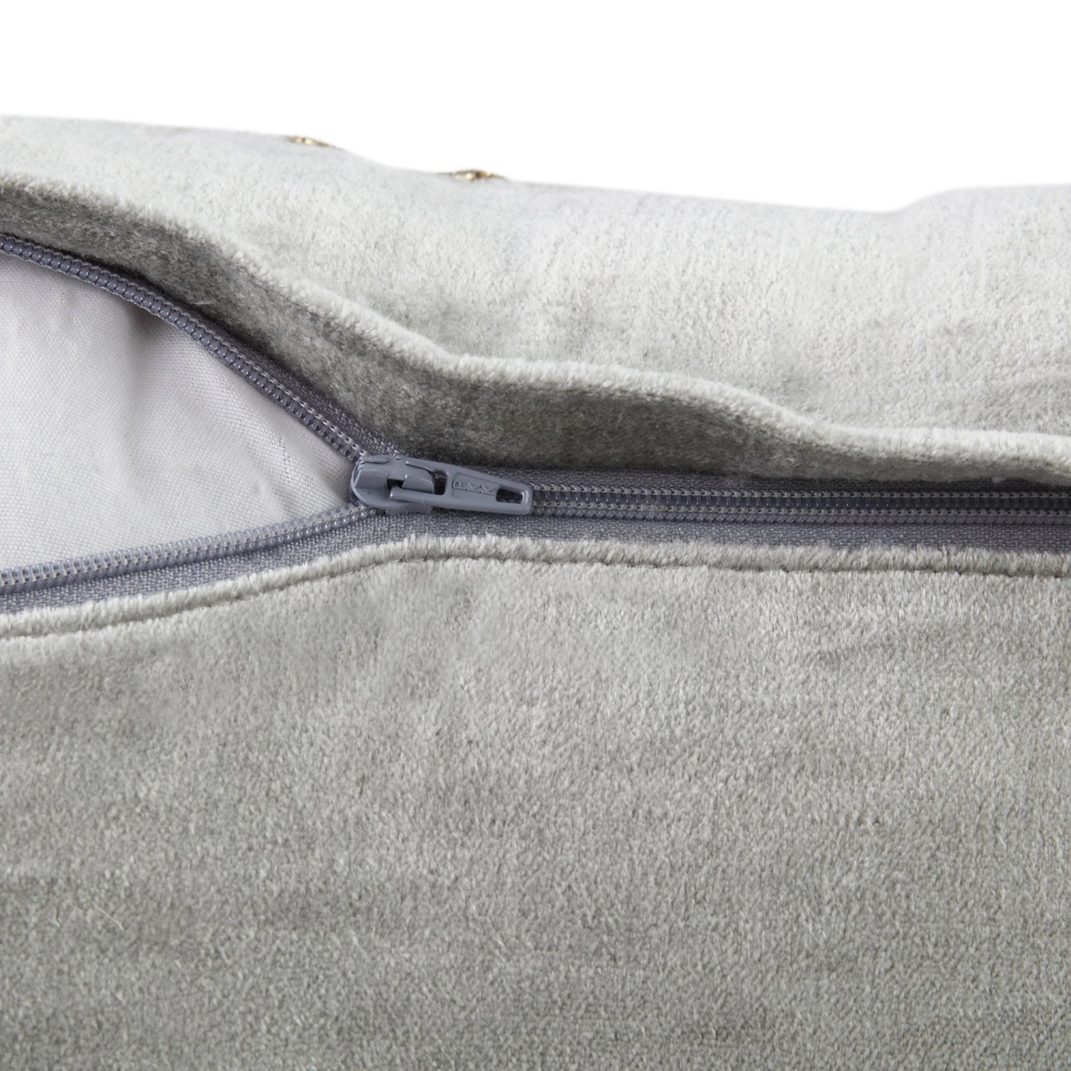 Luxe Collection Reina Silver Cotton Velvet – Hand Beaded Golden Accents Glam Cushion 8 Luxe Collection Reina Silver Cotton Velvet – Hand Beaded Golden Accents Glam Cushion - Image 8