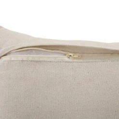 Boho Collection River Cushion β Natural Woven Cotton with Beige Zig-Zag Running Stitch & Tassels 13 Boho Collection River Cushion β Natural Woven Cotton with Beige Zig-Zag Running Stitch & Tassels -Daals Store HW CUSH RIVER45 detail4