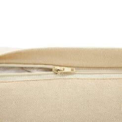 Boho Collection Savannah French Knot Tassel Cushion - Hand-Embroidered Cotton Lumbar Pillow -Daals Store HW CUSH SAVANNAH35 detail5