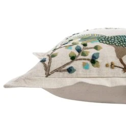 Flora & Fauna Hand Embroidered Songbird Cushion 22 Flora & Fauna Hand Embroidered Songbird Cushion -Daals Store HW CUSH SONGBIRD detail5