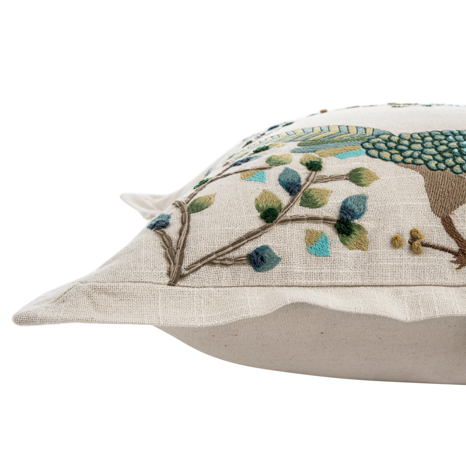 Flora & Fauna Hand Embroidered Songbird Cushion 11 Flora & Fauna Hand Embroidered Songbird Cushion - Image 11