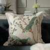 Flora & Fauna Hand Embroidered Songbird Cushion 13 Flora & Fauna Hand Embroidered Songbird Cushion -Daals Store HW CUSH SONGBIRD main