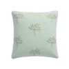 Meadow Seafoam Green Sprig Embroidered Linen Blend Cushion 15 Meadow Seafoam Green Sprig Embroidered Linen Blend Cushion -Daals Store HW CUSH SPRIG SEAFOAM WB1