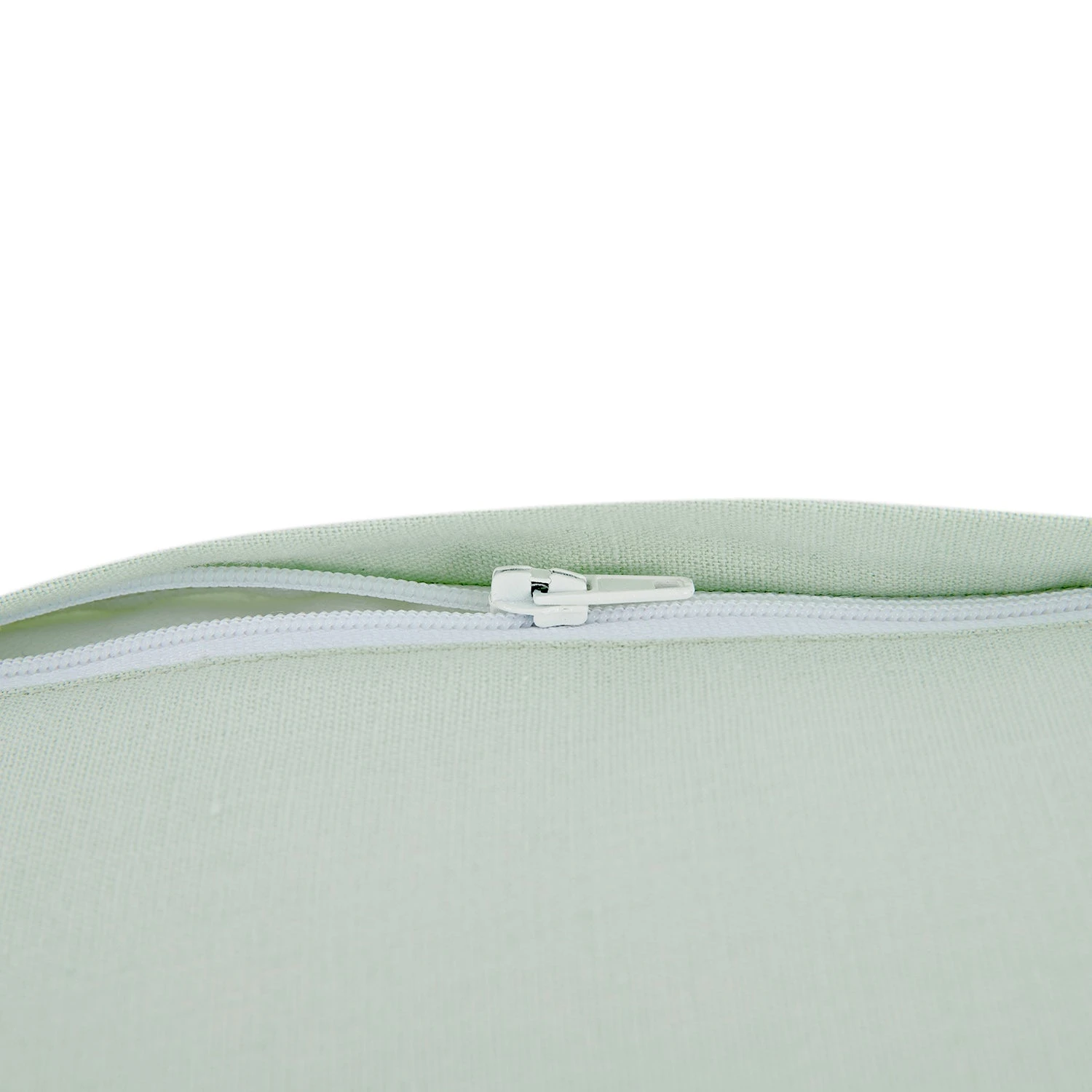 Meadow Seafoam Green Sprig Embroidered Linen Blend Cushion 4 Meadow Seafoam Green Sprig Embroidered Linen Blend Cushion - Image 4