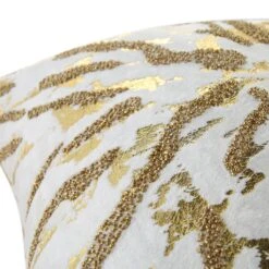 Luxe Collection Starburst Gold Foil Hand Beaded Velvet Cushion 12 Luxe Collection Starburst Gold Foil Hand Beaded Velvet Cushion -Daals Store HW CUSH STARBURST45 detail3