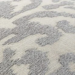 Ikat Collection Lunar Grey Hand Embroidered Cotton Cushion - 45x45 Variegated Pattern Pillow 14 Ikat Collection Lunar Grey Hand Embroidered Cotton Cushion - 45x45 Variegated Pattern Pillow -Daals Store HW IKAT GREY45 detail3