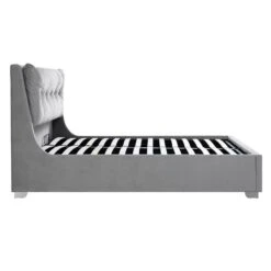 Hadley Grey Velvet Ottoman Storage Bed -Daals Store JAH 010 GREYVEL WB4