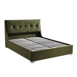 Hadley Moss Green Velvet Ottoman Storage Bed -Daals Store JAH 010 MOSS VEL WB2