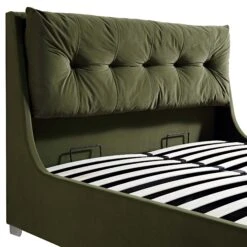 Hadley Moss Green Velvet Ottoman Storage Bed -Daals Store JAH 010 MOSS VEL detail1