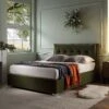 Hadley Moss Green Velvet Ottoman Storage Bed -Daals Store JAH 010 MOSS VEL main