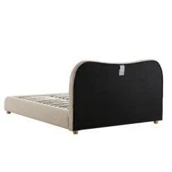 Egerie Curved Headboard Beige Boucle Ottoman Storage Bed -Daals Store JAH 011 BEIGE BOUCLE WB5