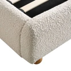 Egerie Curved Headboard Beige Boucle Ottoman Storage Bed -Daals Store JAH 011 BEIGE BOUCLE detail2