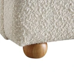 Egerie Curved Headboard Beige Boucle Ottoman Storage Bed -Daals Store JAH 011 BEIGE BOUCLE detail4