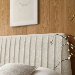 Helia Pleated Ottoman Storage Bed, Beige Boucle 17 Helia Pleated Ottoman Storage Bed, Beige Boucle -Daals Store JAH 012 BEIGE BOUCLE scene3