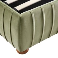 Helia Pleated Ottoman Storage Bed, Lichen Velvet 29 Helia Pleated Ottoman Storage Bed, Lichen Velvet -Daals Store JAH 012 LICHEN VEL detail3