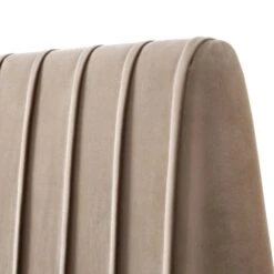 Helia Pleated Ottoman Storage Bed, Taupe Velvet 28 Helia Pleated Ottoman Storage Bed, Taupe Velvet -Daals Store JAH 012 MINK VEL detail2