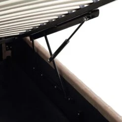 Helia Pleated Ottoman Storage Bed, Taupe Velvet 31 Helia Pleated Ottoman Storage Bed, Taupe Velvet -Daals Store JAH 012 MINK VEL detail5