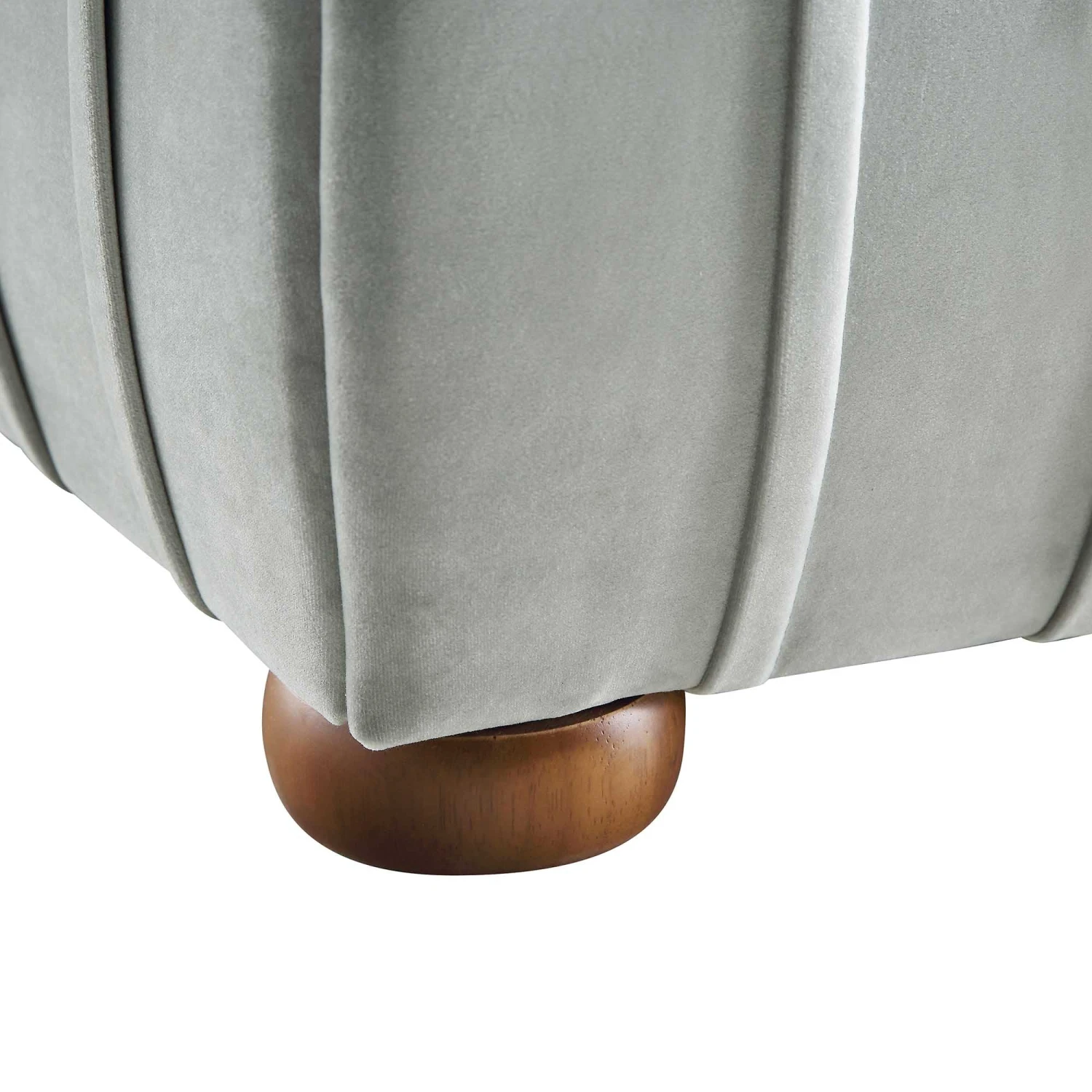 Helia Pleated Ottoman Storage Bed, Silver Grey Velvet 14 Helia Pleated Ottoman Storage Bed, Silver Grey Velvet - Image 14