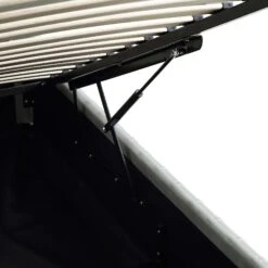 Helia Pleated Ottoman Storage Bed, Silver Grey Velvet 31 Helia Pleated Ottoman Storage Bed, Silver Grey Velvet -Daals Store JAH 012 PALEGREY VEL detail5