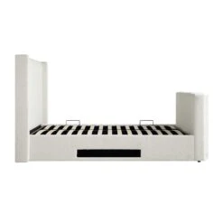 Wilton White Boucle Ottoman TV Bed 30 Wilton White Boucle Ottoman TV Bed -Daals Store JAH 015 ECRU BOU WB6